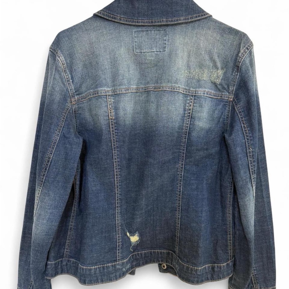 Guess Black Logo Patch Denim Jacket - image 2